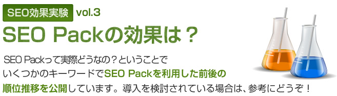 SEO Packの効果は？