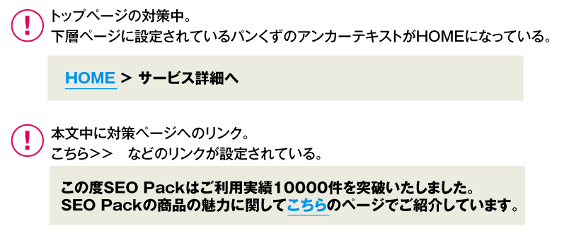 リンク先のテーマがわからないアンカーテキスト例